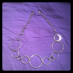 Silver Hoop Necklace